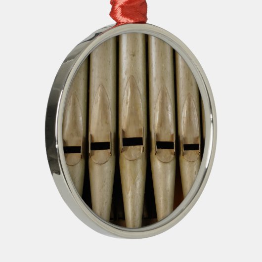 Orgelpfeife-Verzierung Silbernes Ornament (Rechts)