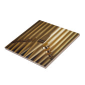 Orgelpfeifen decken oder trivet mit Ziegeln Fliese (Seite)