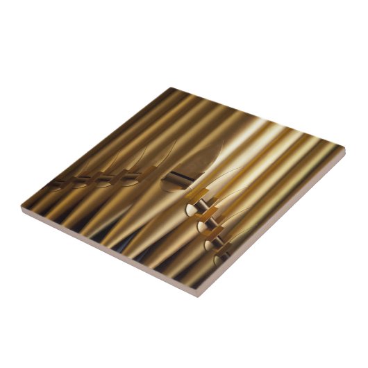 Orgelpfeifen decken oder trivet mit Ziegeln Fliese (Seite)