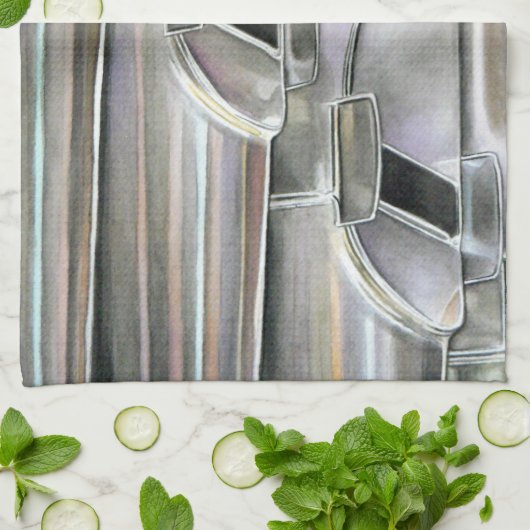 Orgelpfeifen Geschirrtuch (Gefaltet)