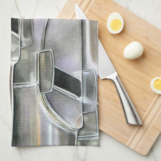 Orgelpfeifen Geschirrtuch (Viertel Falte)