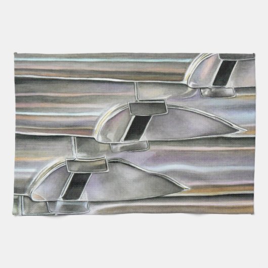 Orgelpfeifen Geschirrtuch (Horizontal)