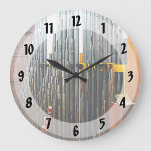 Orgelpfeifen Große Wanduhr