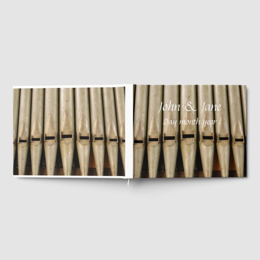 Orgelpfeifen Hochzeitsbuch Gästebuch (Voll)