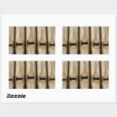 Orgelpfeifen Rechteckiger Aufkleber (Blatt)