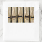 Orgelpfeifen Rechteckiger Aufkleber (Tasche)