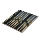 Orgelpfeifen - schlichte Metallrohre Fliese (Seite)