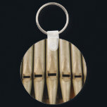 Orgelpfeifen Schlüsselanhänger<br><div class="desc">Schlüsselanhänger / Schlüsselring mit Foto von Kirchenorgelpfeifen</div>