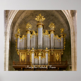 Orgelposter der Kathedrale Montpellier Poster