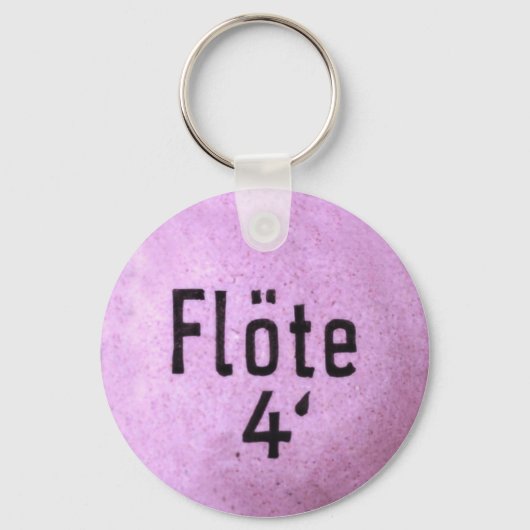 Orgelregister als Schlüssel Anhänger Schlüsselanhänger (Vorderseite)