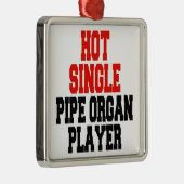 Orgelspieler aus Hot Single Silbernes Ornament (Rechts)
