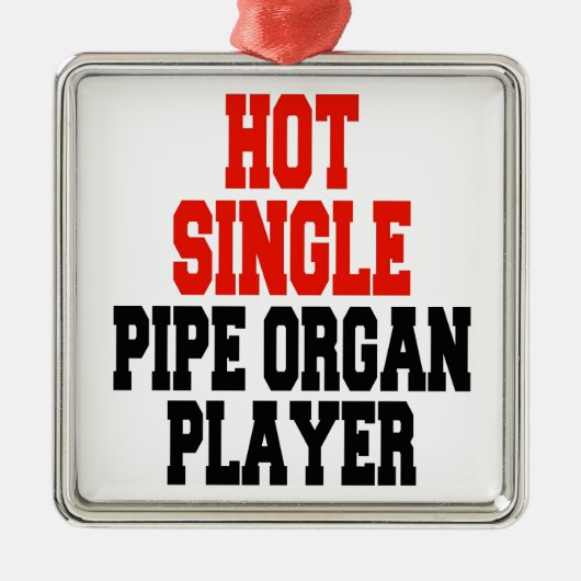 Orgelspieler aus Hot Single Silbernes Ornament (Vorne)