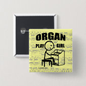 Orgelspielerin Button (Vorne & Hinten)