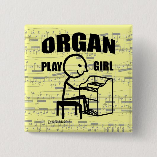 Orgelspielerin Button (Vorderseite)