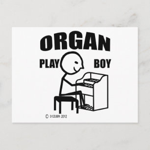 Orgelspieljunge Postkarte