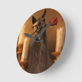 Orgle Runde Wanduhr (Winkel)