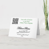 OrgLillies & Swallowtail- customize any occasion Karte (Rückseite)