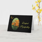 OrgLillies & Swallowtail- customize any occasion Karte (Gelbe Blume)
