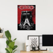 ORGO - Amp, Gitarre und Booze Red Poster (Heimbüro)