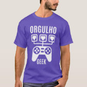 ORGULHO GEEK GEEK GAMING GAME OVER family funny T-Shirt (Vorderseite)