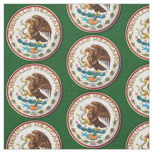Orgullo Mexicano (Adler aus mexikanischer Flagge) Stoff