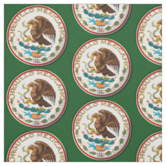 Orgullo Mexicano (Adler aus mexikanischer Flagge) Stoff