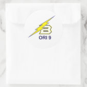 ORI 9 - Rundkleber Runder Aufkleber (Tasche)