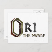 Ori Name Postkarte (Vorne/Hinten)