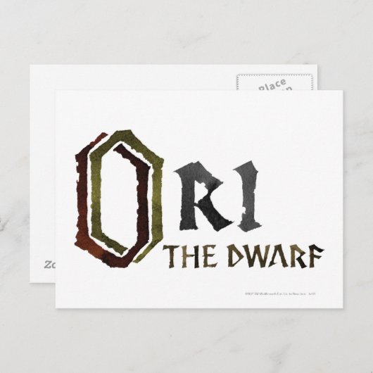 Ori Name Postkarte (Vorne/Hinten)