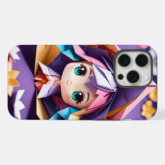 Oriami-Chibi iPhone Hülle (Rückseite (Horizontal))