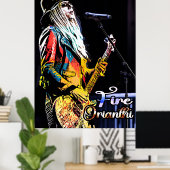 Orianthi Guitarist Portrait Poster (Heimbüro)