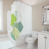 Orient-Akzent-wunderliches von Hand gezeichnetes Duschvorhang (Beispiel)