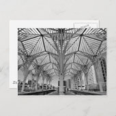 Orient-Bahnstation in Lissabon Postkarte (Vorne/Hinten)