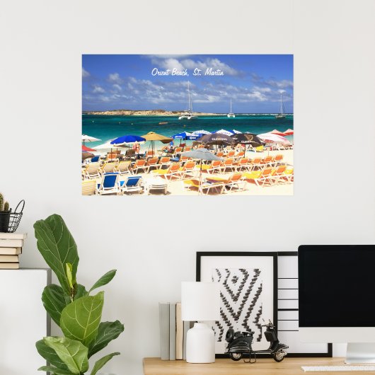 Orient Beach, St. Martin Poster (Heimbüro)