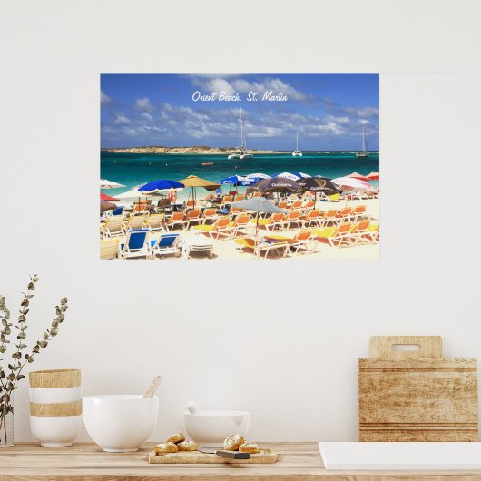Orient Beach, St. Martin Poster (Küche)