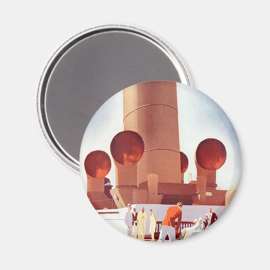 Orient Cruises Big Funnel Magnet (Vorderseite/Rückseite)