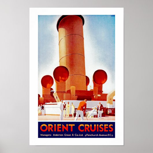 Orient Cruises Big Funnel Poster (Vorne)