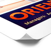 Orient Cruises Big Funnel Poster (Ecke)