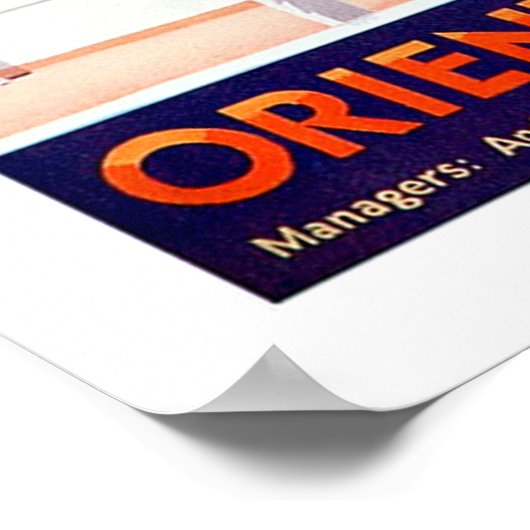 Orient Cruises Big Funnel Poster (Ecke)