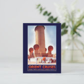Orient Cruises Big Funnel Postkarte (Stehend Vorderseite)