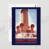 Orient Cruises Big Funnel Postkarte (Vorne/Hinten)