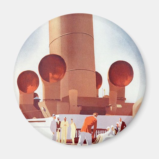 Orient Cruises Großer Schornstein Magnet (Vorne)