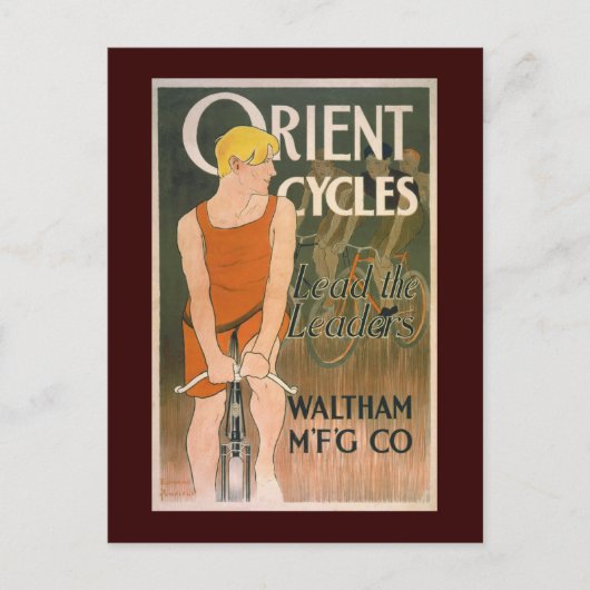 Orient Cycles Vintages Fahrradgeschenk Postkarte (Vorderseite)