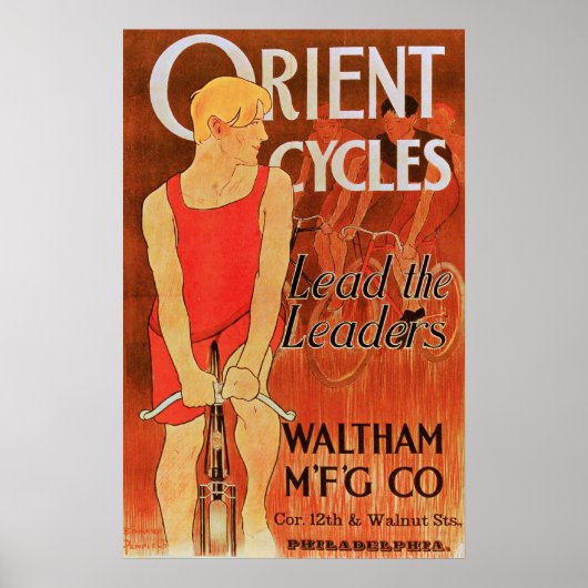 Orient Cycles - Vintages Fahrradposter Poster (Vorne)