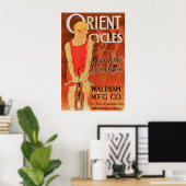 Orient Cycles - Vintages Fahrradposter Poster (Heimbüro)