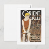Orient Cycles wird zu Orient Fahrrad, da "Cycles" Postkarte (Vorne/Hinten)