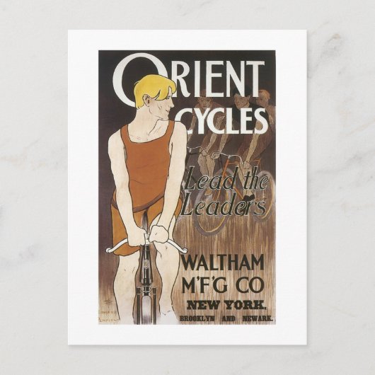 Orient Cycles wird zu Orient Fahrrad, da "Cycles" Postkarte (Vorderseite)