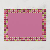 Orient Dots Pink ・ Baby Ankündigung (Rückseite)