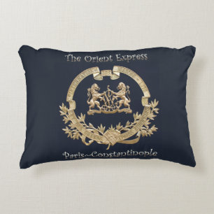 Orient-Express-Bahn-Logo~Paris/Konstantinopel ~ Dekokissen