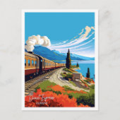 Orient Express Europe Travel Vintage Illustration Postkarte (Vorderseite)